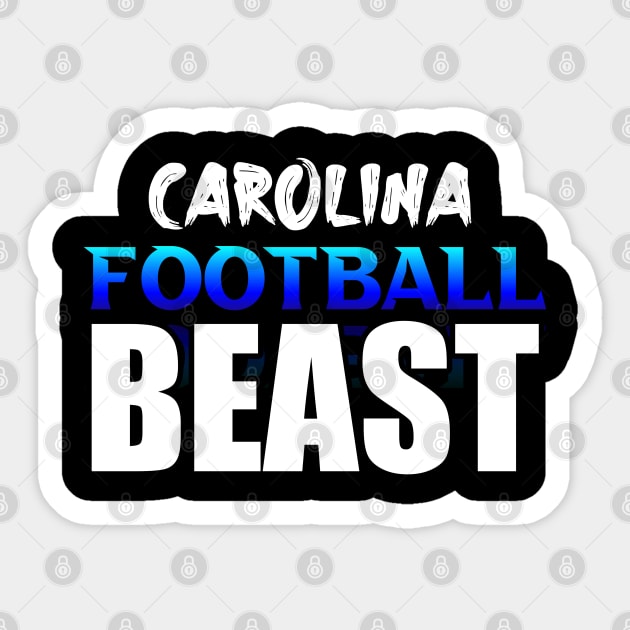 Beast Carolina Football Fans Sports Saying Text Sticker by MaystarUniverse